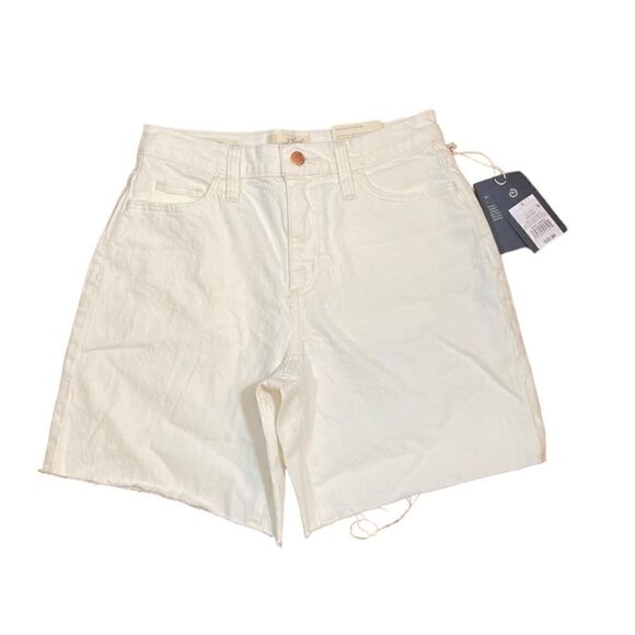 Universal Thread High-Rise Vintage Bermuda Jean Shorts, Off White, Size 2, NWT - Picture 4 of 13